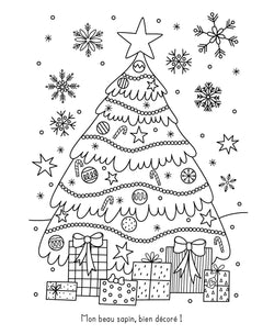Un noël magique - mes planches d'artiste à colorier