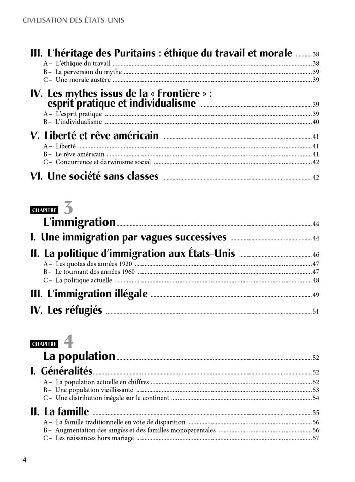 Fondamentaux - Civilisation des États-Unis en synthèse
