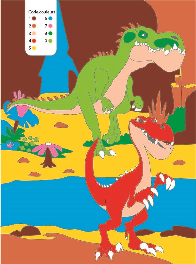 Mon cahier de coloriages magiques Gigantosaurus