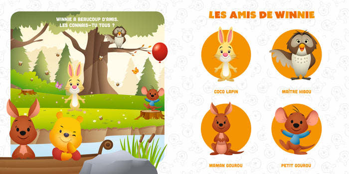 DISNEY BABY - Mes Premiers Puzzles - Winnie et ses amis - Imagier Puzzle 4 pièces