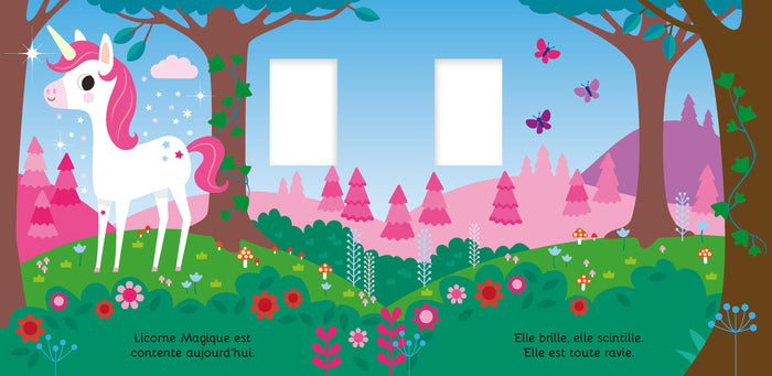 Mon livre peluche licorne