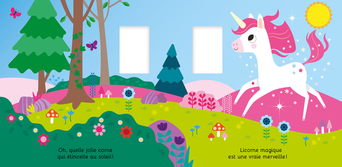 Mon livre peluche licorne