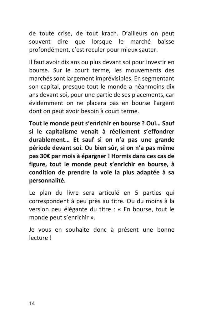 Tout le monde peut s'enrichir en bourse