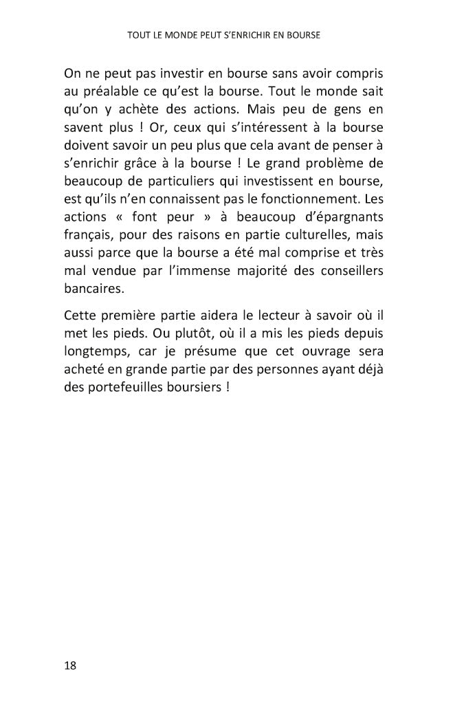Tout le monde peut s'enrichir en bourse