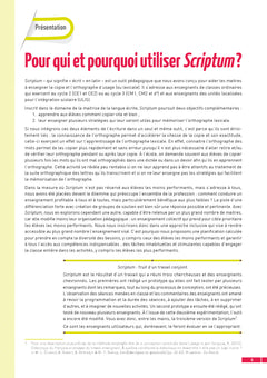 Scriptum - Apprendre à écrire : copier et orthographier