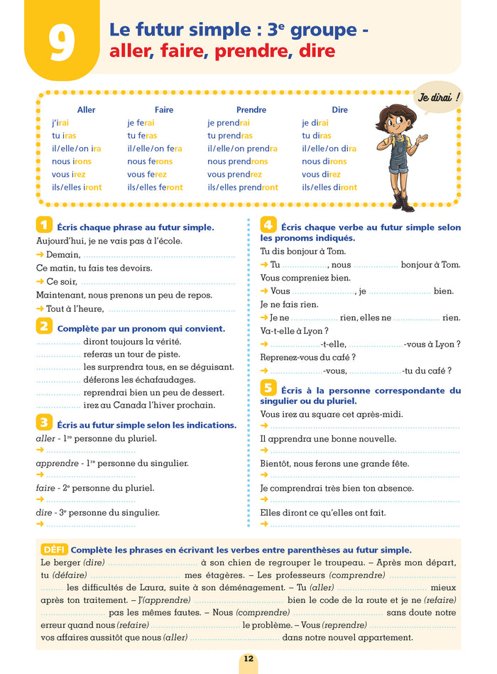 Mon cahier de conjugaison CM1-CM2