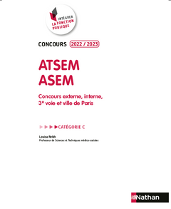 Concours ATSEM et ASEM 2023-2024 - Ecrit + Oral - N16 - Catégorie C