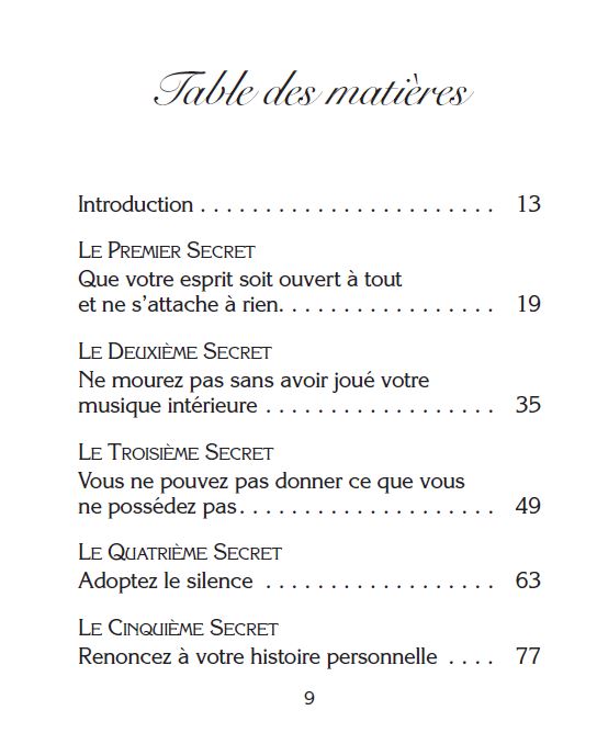 Les 10 secrets du succès et de la paix intérieure