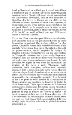 Les conséquences politiques de la paix