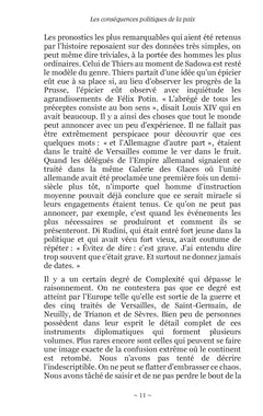 Les conséquences politiques de la paix