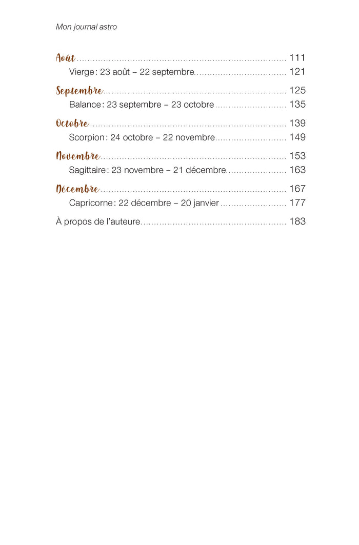 Mon journal astro - écrivez les secrets de votre âme sous l'influence des astres