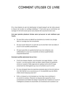 Réenchanter le travail c'est possible