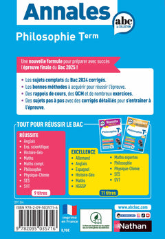 Annales Bac Philosophie 2025