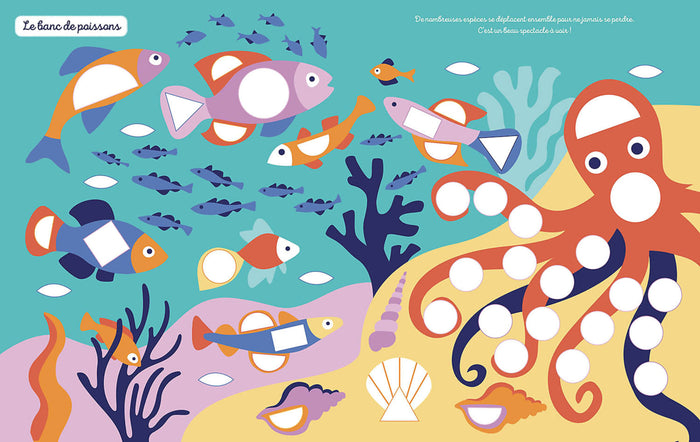 Mes tout premiers autocollants - 1000 gommettes océan