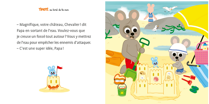 Timoté au bord de la mer