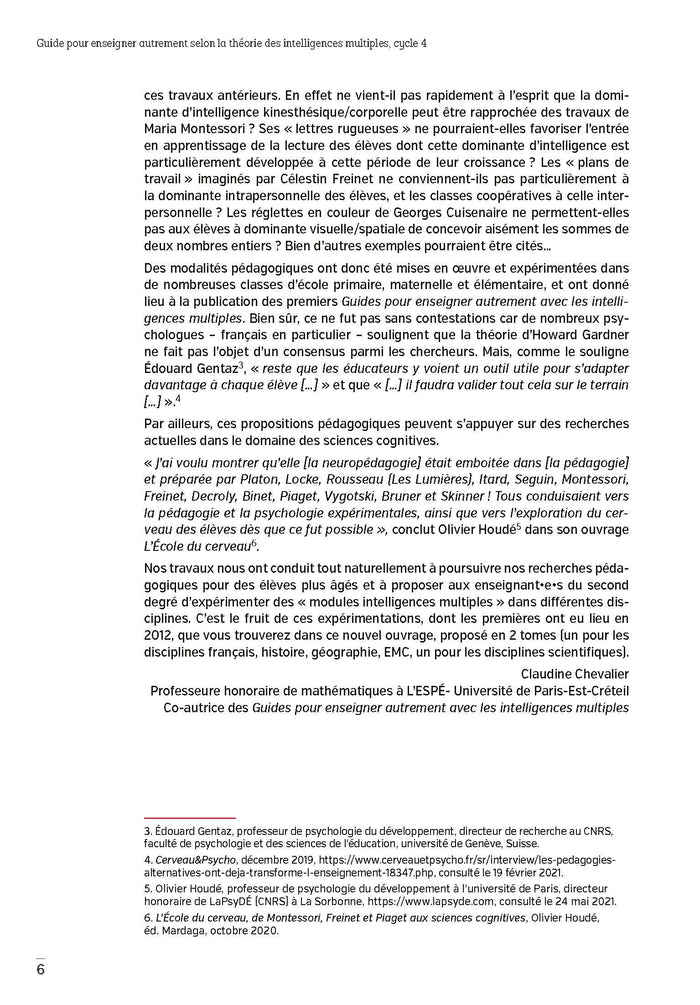 Les intelligences multiples