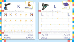 Mon cahier d'écriture lettres bâtons avec Loup