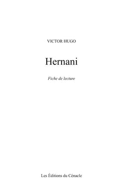 Fiche de lecture Hernani