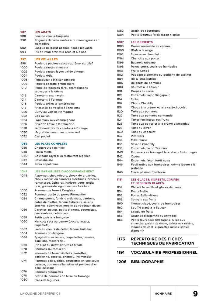 La cuisine de référence