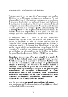 Recettes et menus pour la constipation