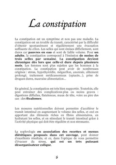 Recettes et menus pour la constipation