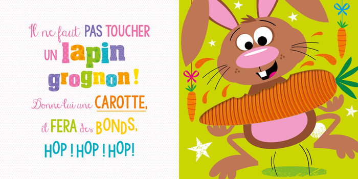 Il ne faut pas toucher un lapin grognon