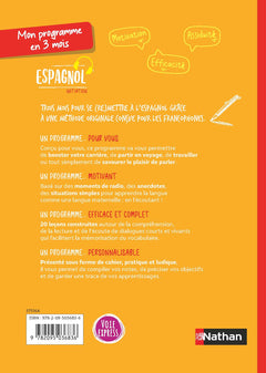 Mon programme en 3 mois - Espagnol - Initiation - Voie express