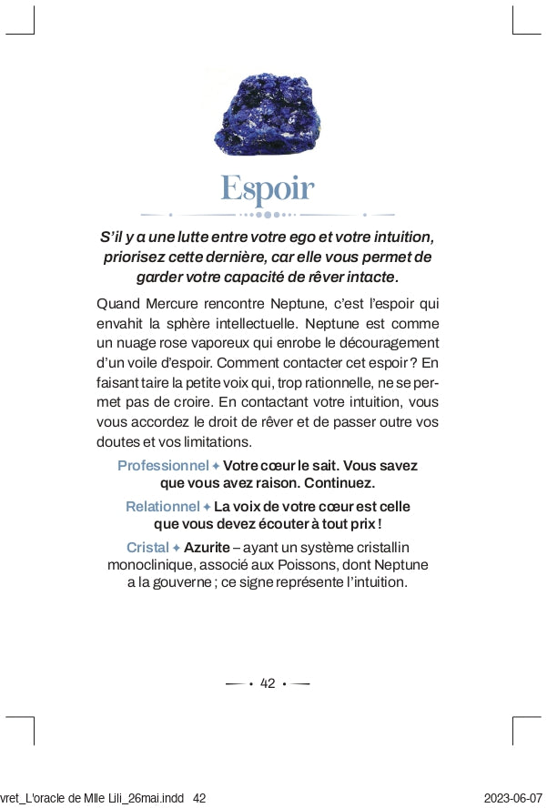 L'oracle de Mademoiselle Lili