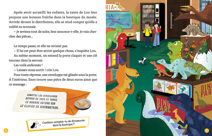 Mon roman énigme - Mes premières enquêtes - Le musée des dinosaures