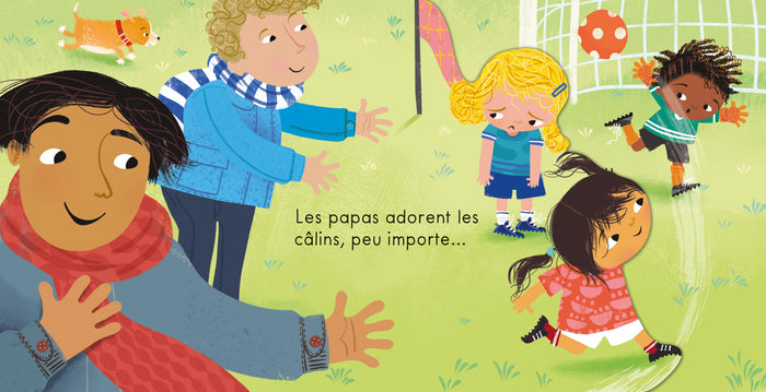 Les papas adorent les câlins