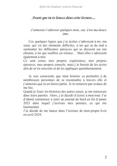 Après la douleur, vient la douceur