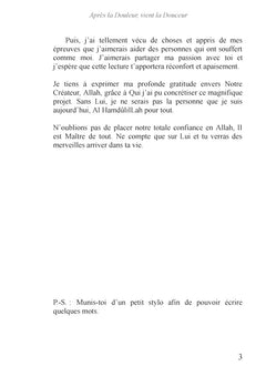 Après la douleur, vient la douceur