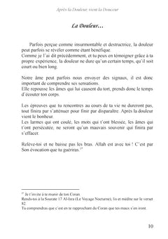 Après la douleur, vient la douceur