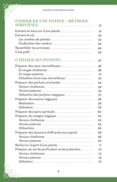 Encens et potions en magie