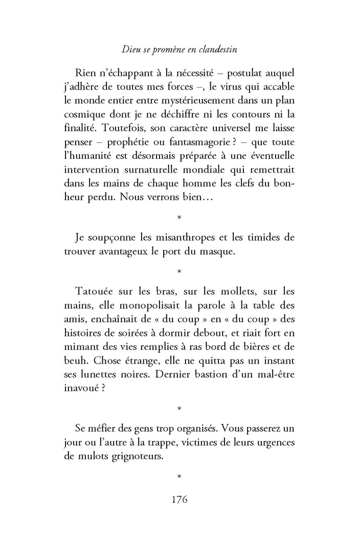 Dieu se promène en clandestin