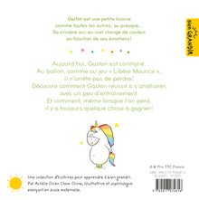 Livre son - Les émotions de Gaston - Je gagne même quand je perds