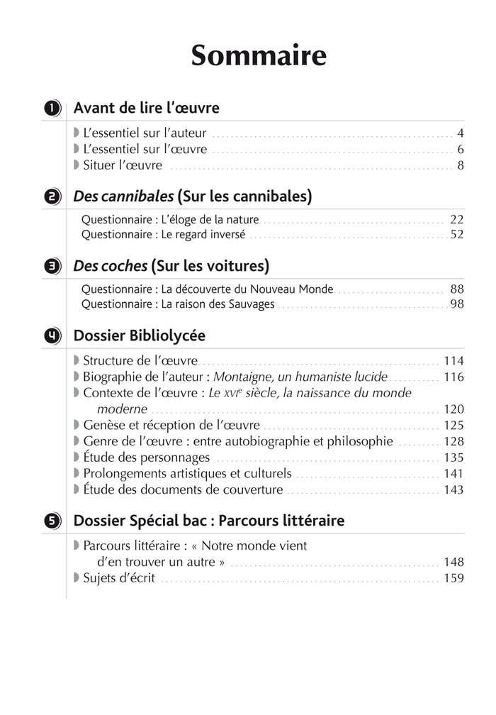 BiblioLycée - Des cannibales / Des coches, Montaigne