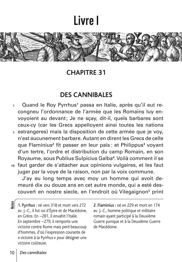 BiblioLycée - Des cannibales / Des coches, Montaigne