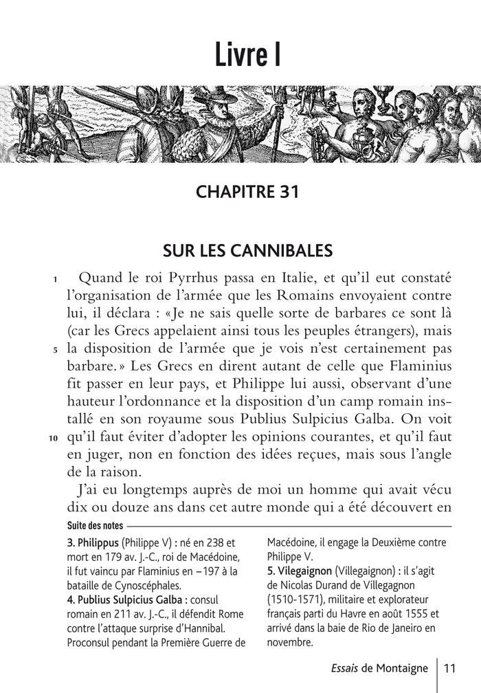 BiblioLycée - Des cannibales / Des coches, Montaigne