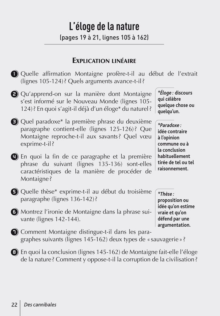 BiblioLycée - Des cannibales / Des coches, Montaigne