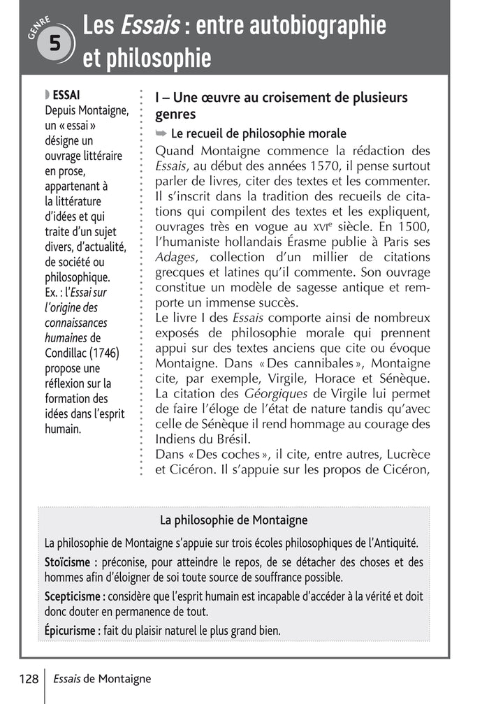 BiblioLycée - Des cannibales / Des coches, Montaigne