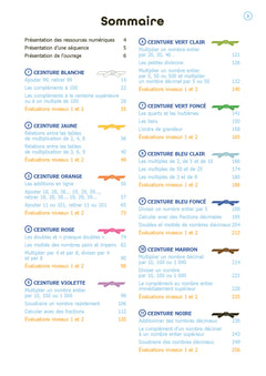 Calcul mental et ceintures de compétences CM + ressources numériques - programmes 2025