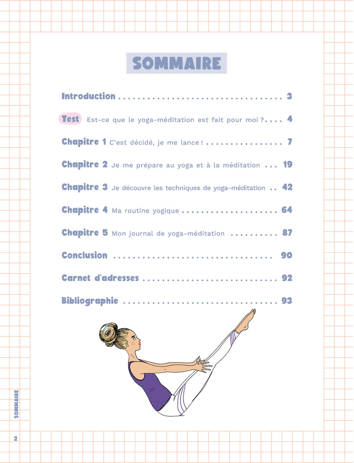 Mon cahier Yoga méditation