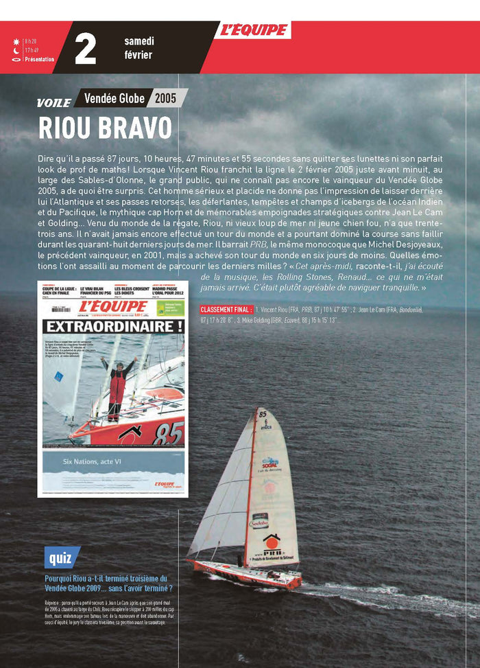 L'almanach de l'équipe