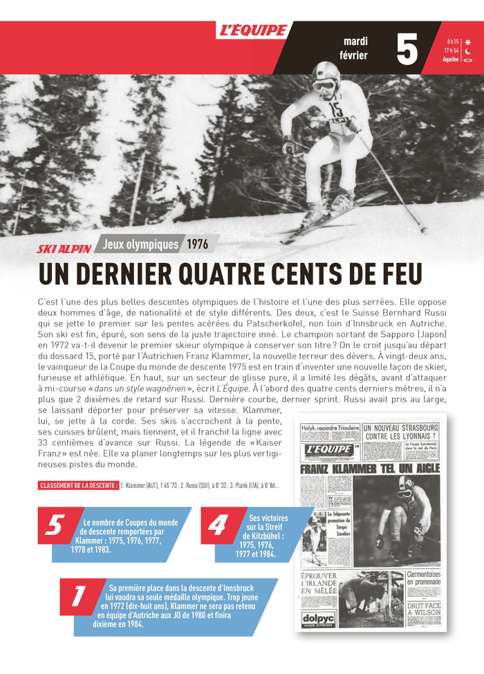 L'almanach de l'équipe