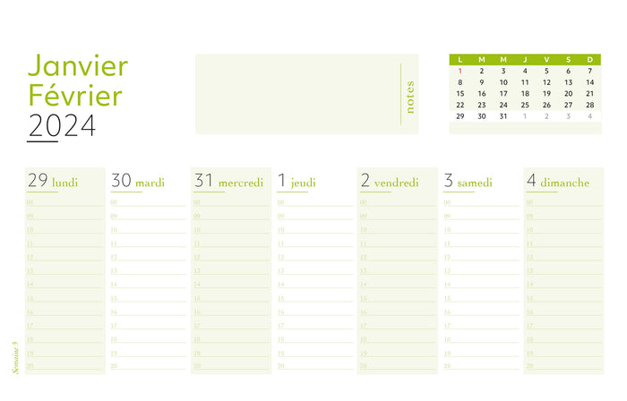 Semainier 2024 - Trains et paysages de rêve