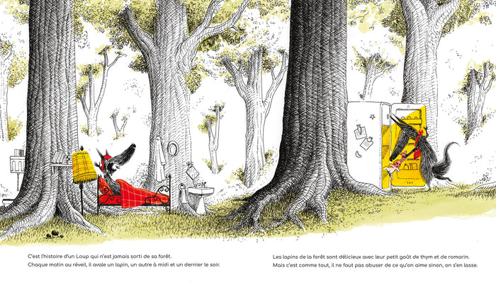 Le loup à grande bouche