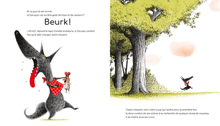 Le loup à grande bouche