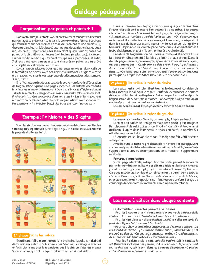 Album à calculer MS-GS- Les animaux de la ferme