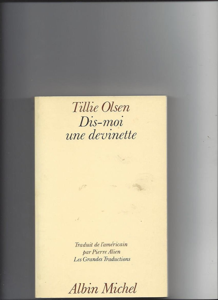 Dis-moi une devinette !